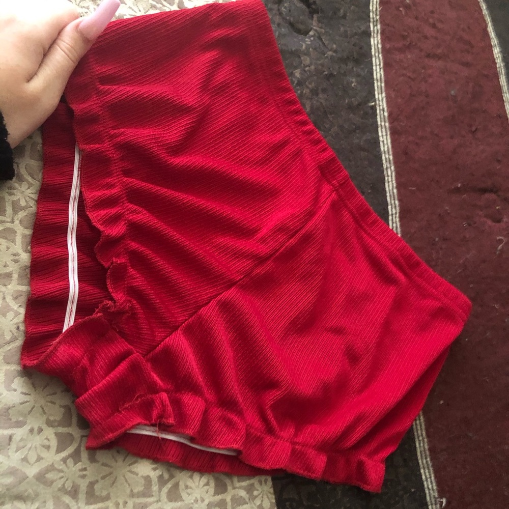 red pj shorts